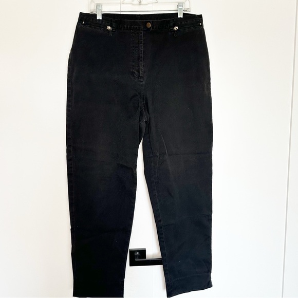 Lauren Ralph Lauren Pants - Ralph Lauren chino pant black 16W plus sz high rise straight leg utility earthy
